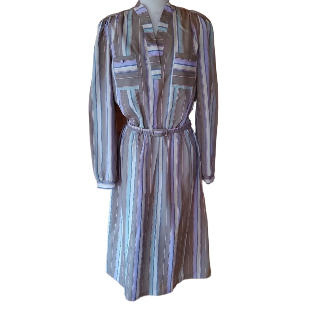 1970s JCPenney Fashions‎ Multi-Color Dress
